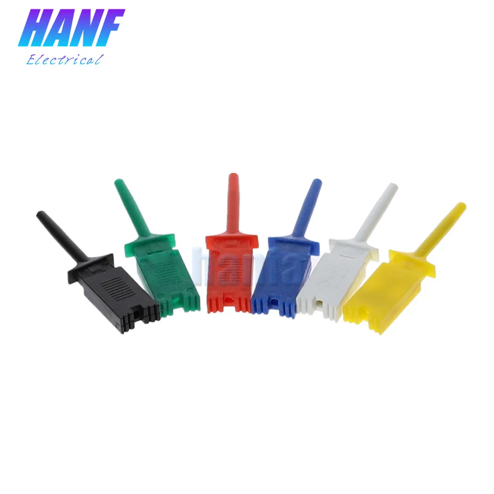 12 шт SMD IC Тест Крюк Зажим Захваты тест зонд логический анализатор зажим