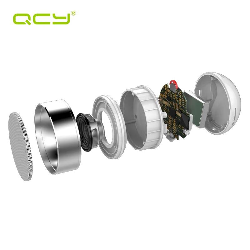 Qcy qq800 беспроводной bluetooth динамик портативный мини металла subwoof mp3 плеера