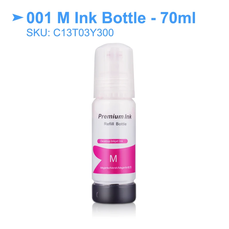 4 Цвета/комплект 001 T001 T03Y100 T03Y400 чернильница для Epson EcoTank L6170 L4150 L4160 L3110 L3150 L6160 L6190 InkTank