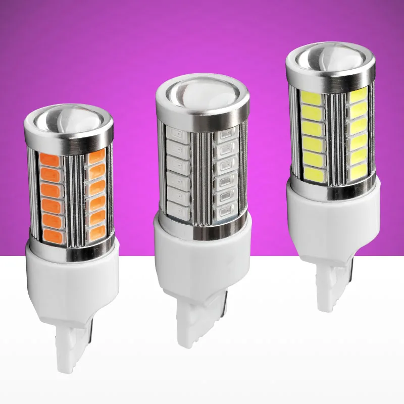 Высокое качество T20 7440 W21W WY21W 33 SMD 5630 5730 светодиодный Автомобильные стоп сигналы