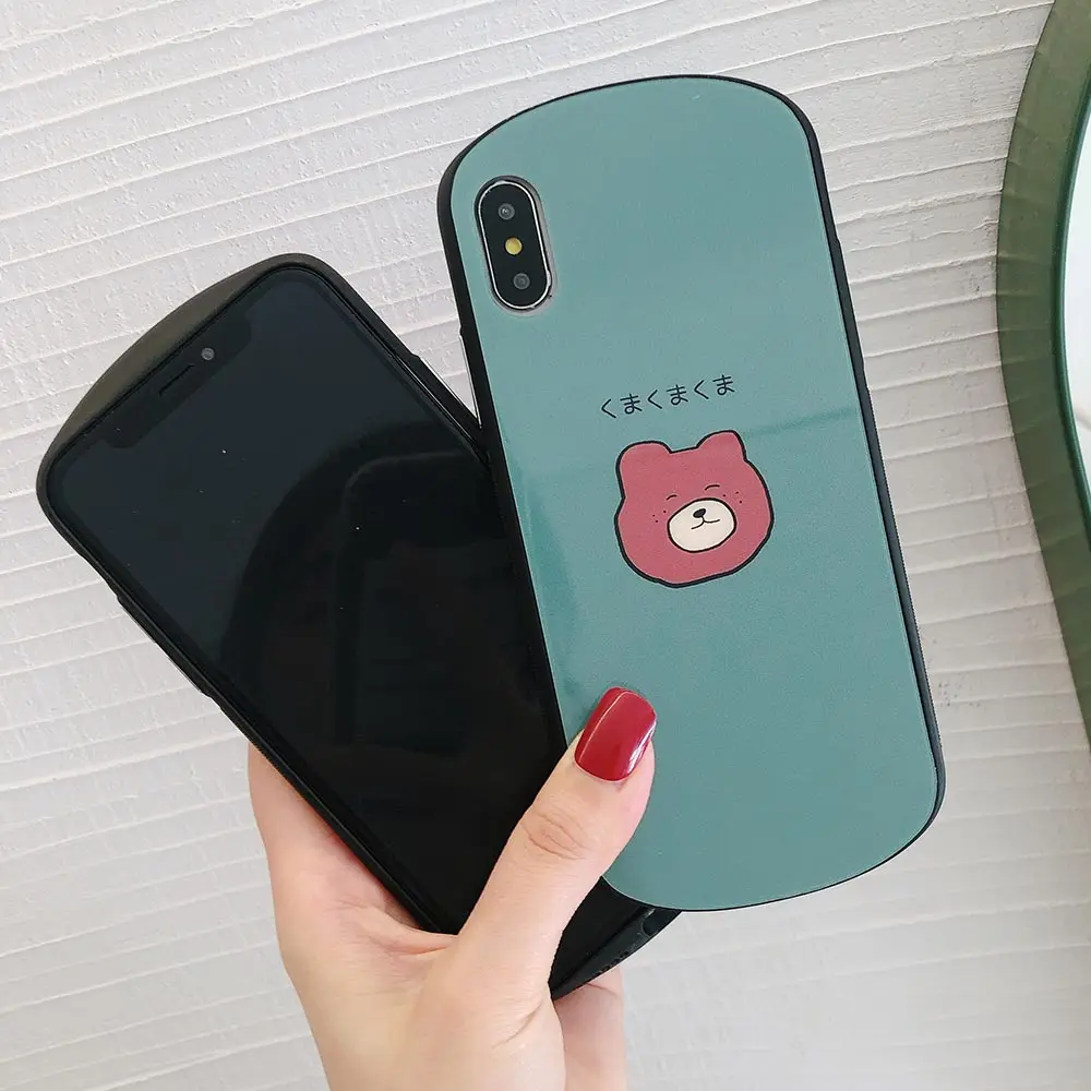 KISSCASE прекрасный кролик медведь Phoene чехол для iPhone 7 6 6S 8 Plus X овальной формы