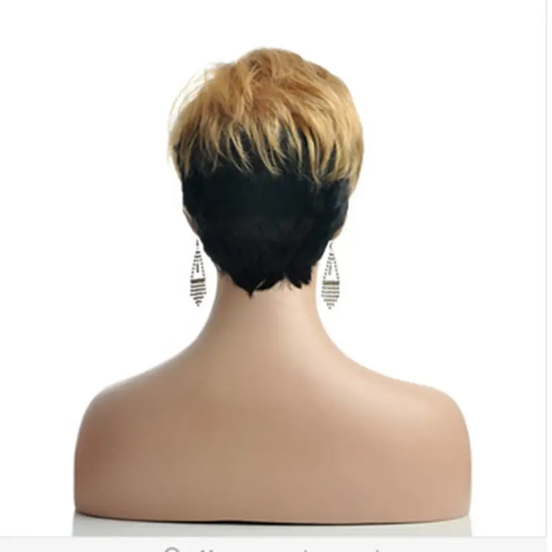 JOY &amp BEAUTY 10 &quotкороткий парик черный/золотой черный женский из натуральных прямых