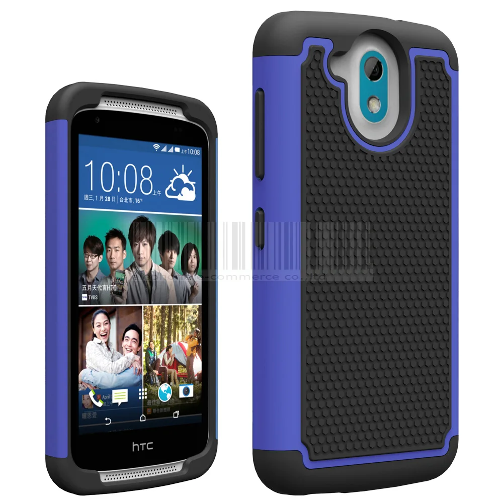 New 2in1 Protective Rugged Hybrid Silicone Rubber Armor Hard Dual Layer Case Cover For HTC DESIRE 526 526G 526G+ D526 326 326G @ | Мобильные