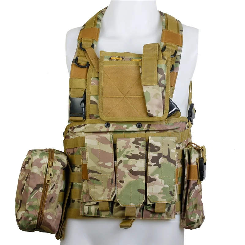 MC RRV Molle тактические жилеты Военная нагрудная установка армейская Боевая бронежилет для стрельбы охотничья Экипировка Wargame Пейнтбол страйкбол жилет - Цвет: MC