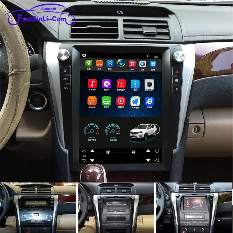 12 1 дюймовый Android плеер для Toyota Camry 2012 2017 радио GPS навигация DVR камера DVD