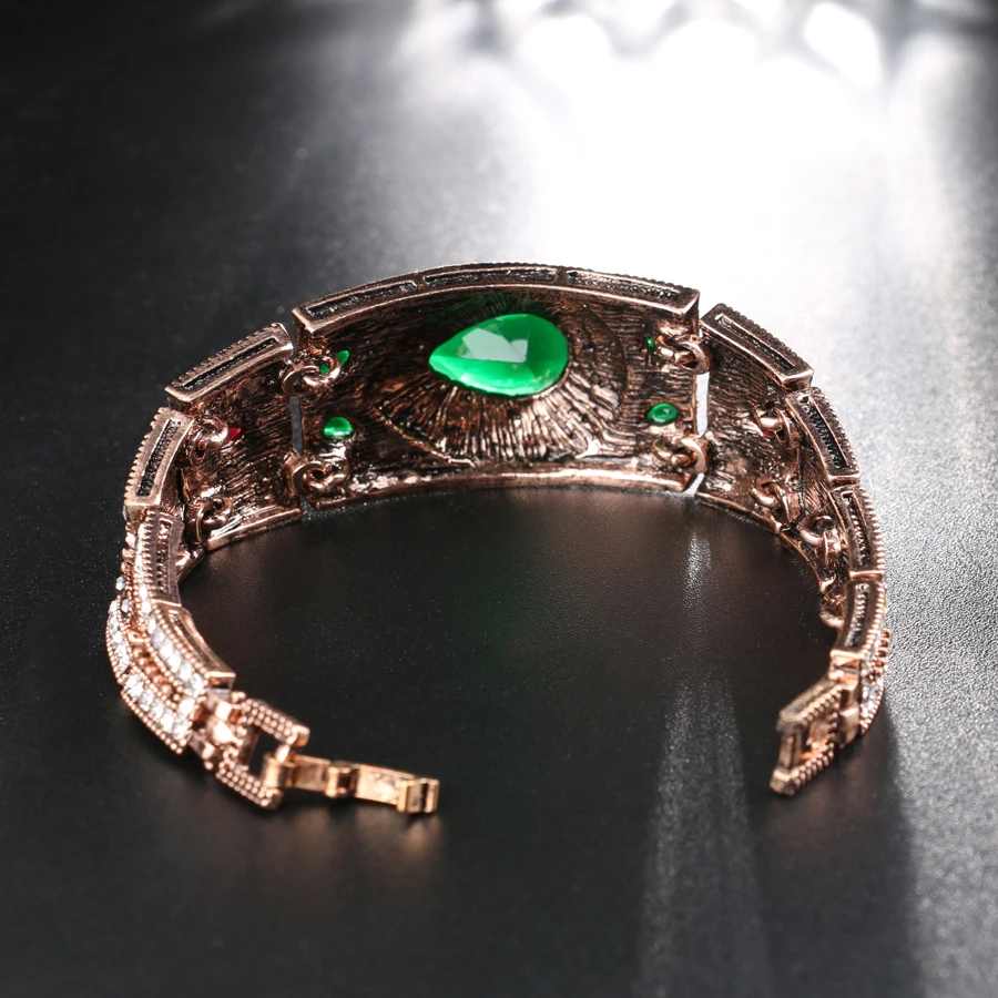 Wbmqda винтажные индийские браслеты с камнями в форме капли воды и для женщин