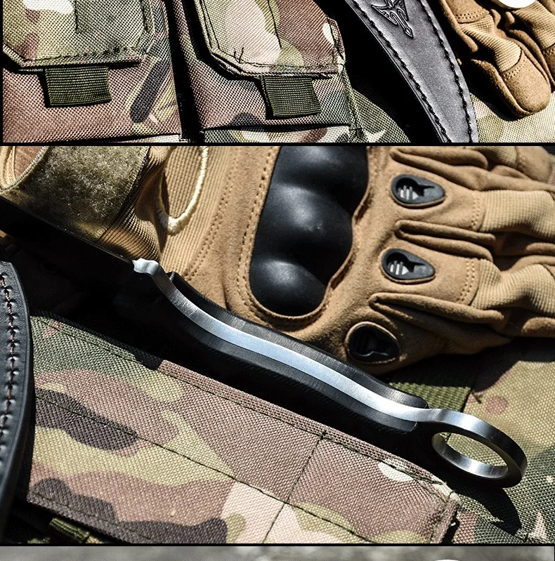 Voltron портативный тактический наружный karambit, самообороны военный вышедший нож ножи, один Киль острый Походный нож