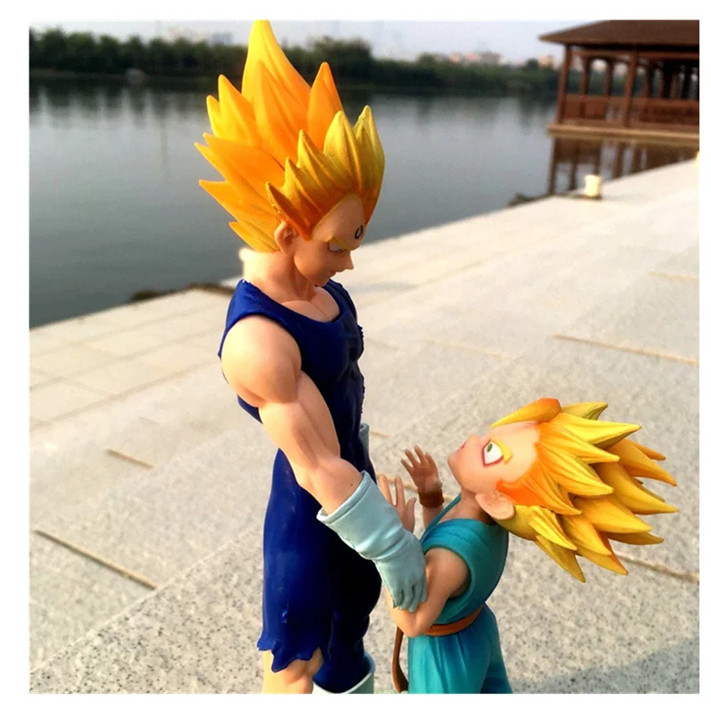 20 см 2 шт./компл. Драконий жемчуг желтые волосы Вегета стволы игрушки ПВХ с базовой