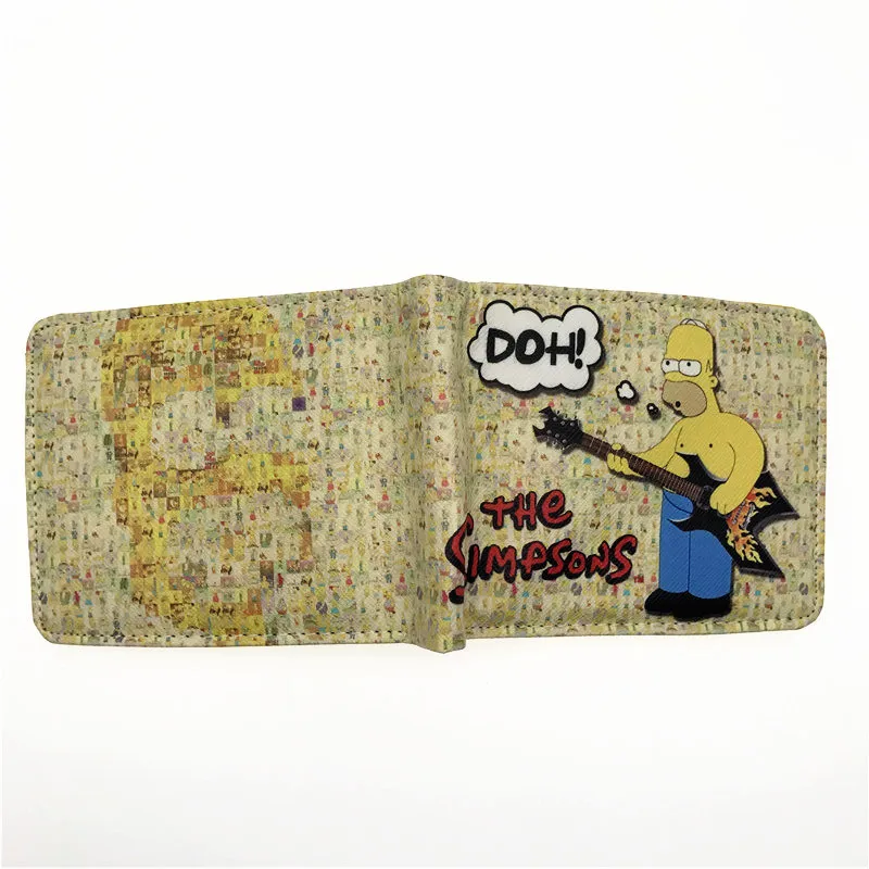 Simpsons A Комиксы DC Marvel кошелек Халк/Железный человек/Тор/Капитан Америка/Супермен/летучая мышь человек/флэш/Человек-паук/Каратель кошельки с персонажами мультфильмов - Цвет: Simpsons A
