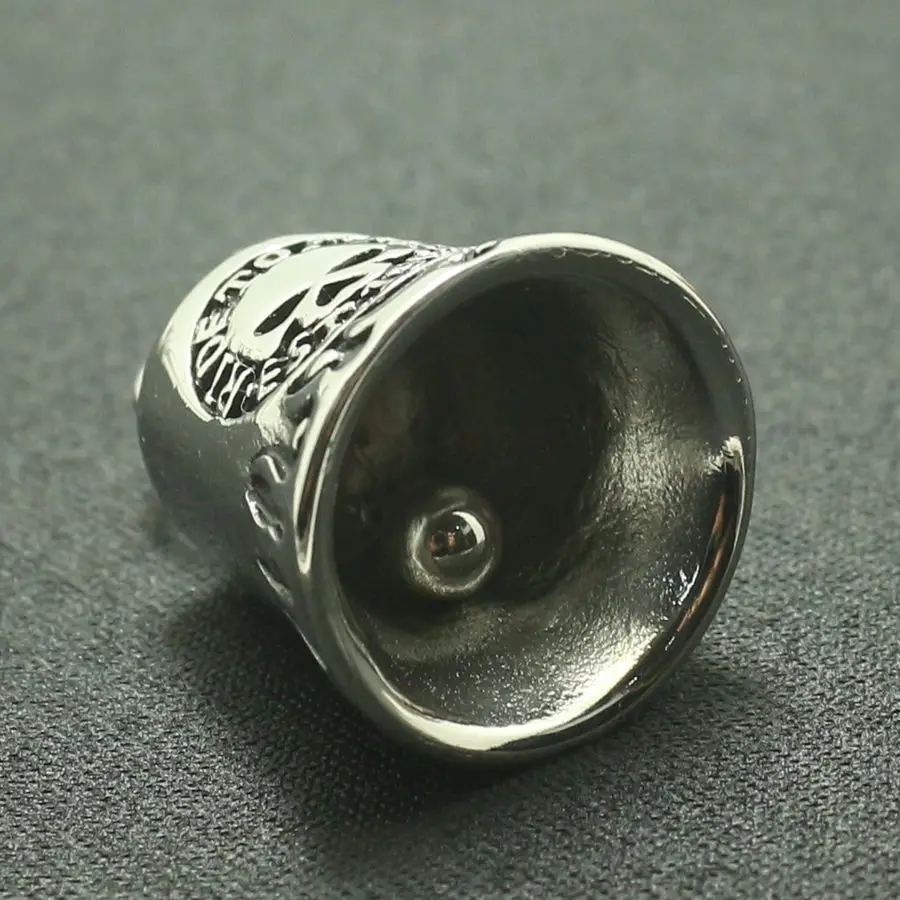 Мужской мальчик 316L Stainlesss стальная крутая Двусторонняя гонщик призрака пламенная