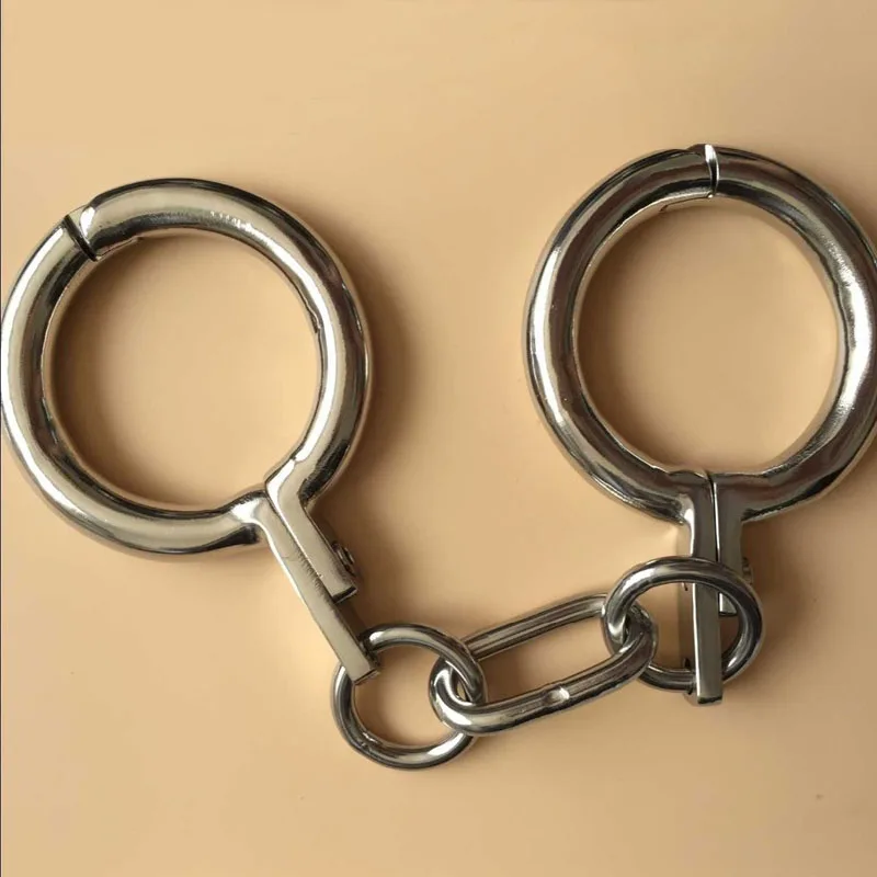 Набор для бондажа из нержавеющей стали Металлические наручники чулки ног