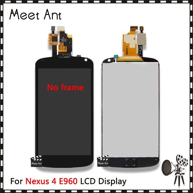 Высококачественный ЖК-дисплей 10 шт./лот 4 7 ''для LG Google Nexus E960 с сенсорным