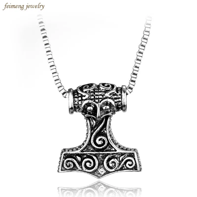 Высокое качество ожерелье Thor Hammer классический стиль Темный мир сплав THOR'S HAMMER