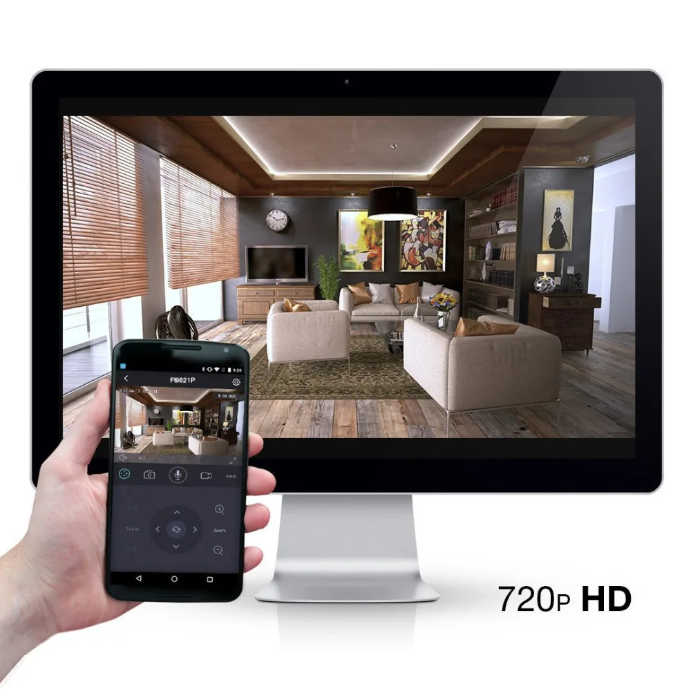 Foscam FI9821P P2P HD 720P Pan Tilt Проводная Беспроводная ip камера с ночным видением и записью sd