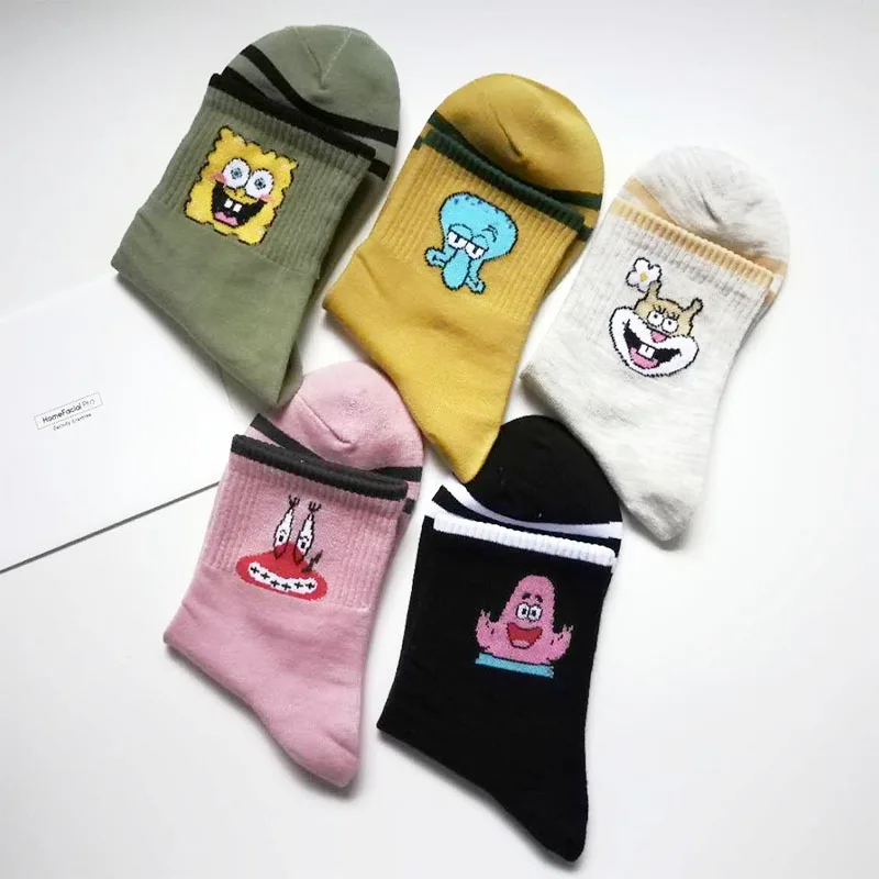 Модные милые короткие носки с героями мультфильмов для женщин Harajuku рисунком