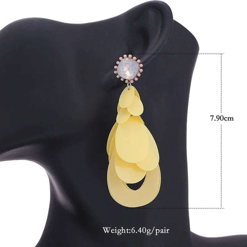 Sehuoran капельного Flash Shell Oorbellen Boho серьги для Для женщин Модные украшения Pendientes Mujer