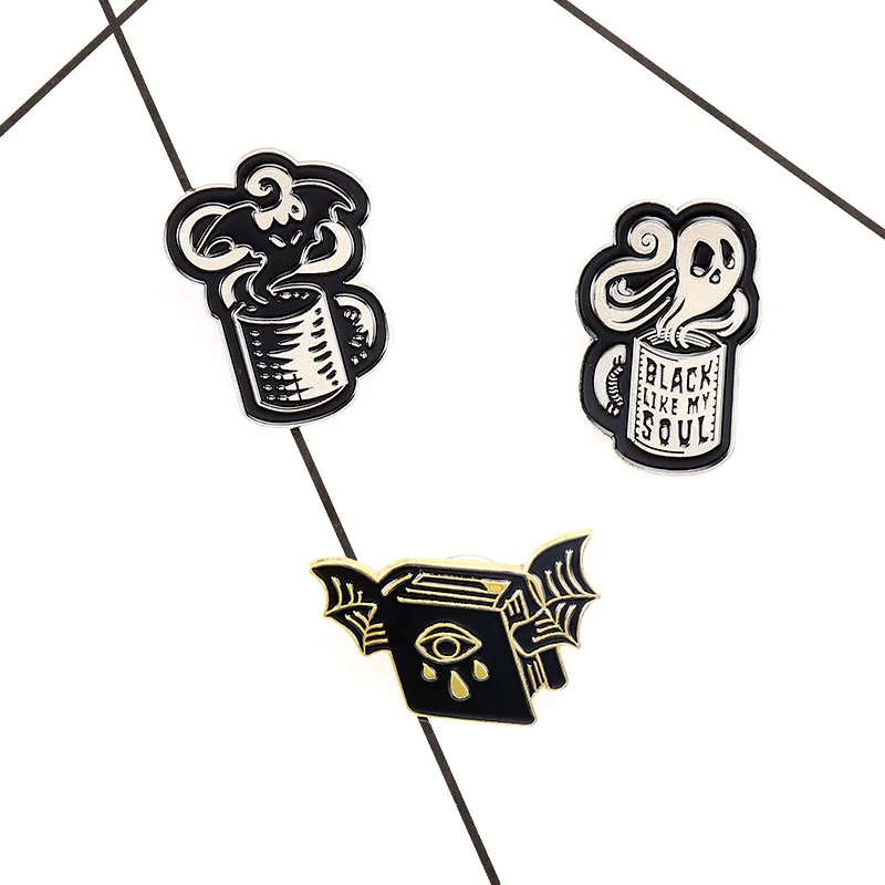 3 шт./компл. креативная летучая мышь книга со сглаза черная как моя душа кофейная