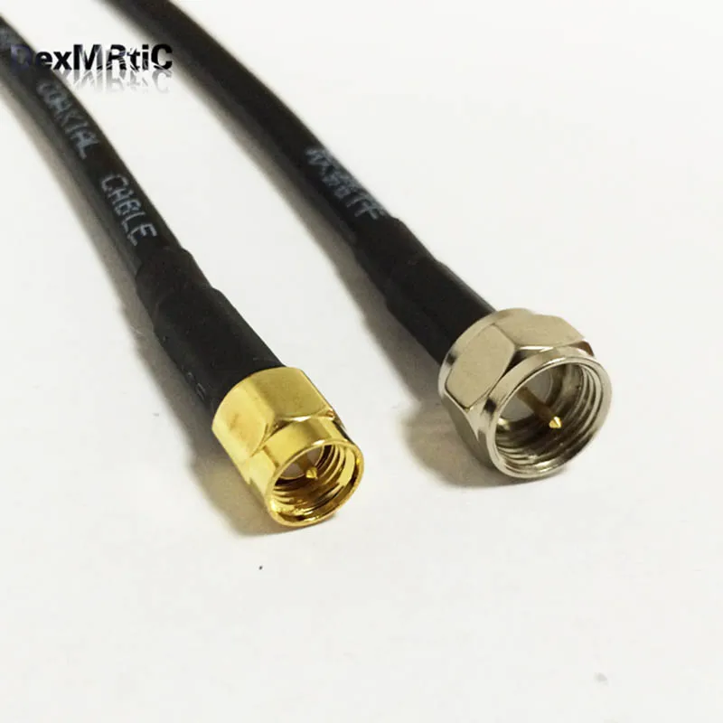 SMA Мужской переключатель F Тип штекер RF pigtail кабель адаптер RG58 50 см/100 см