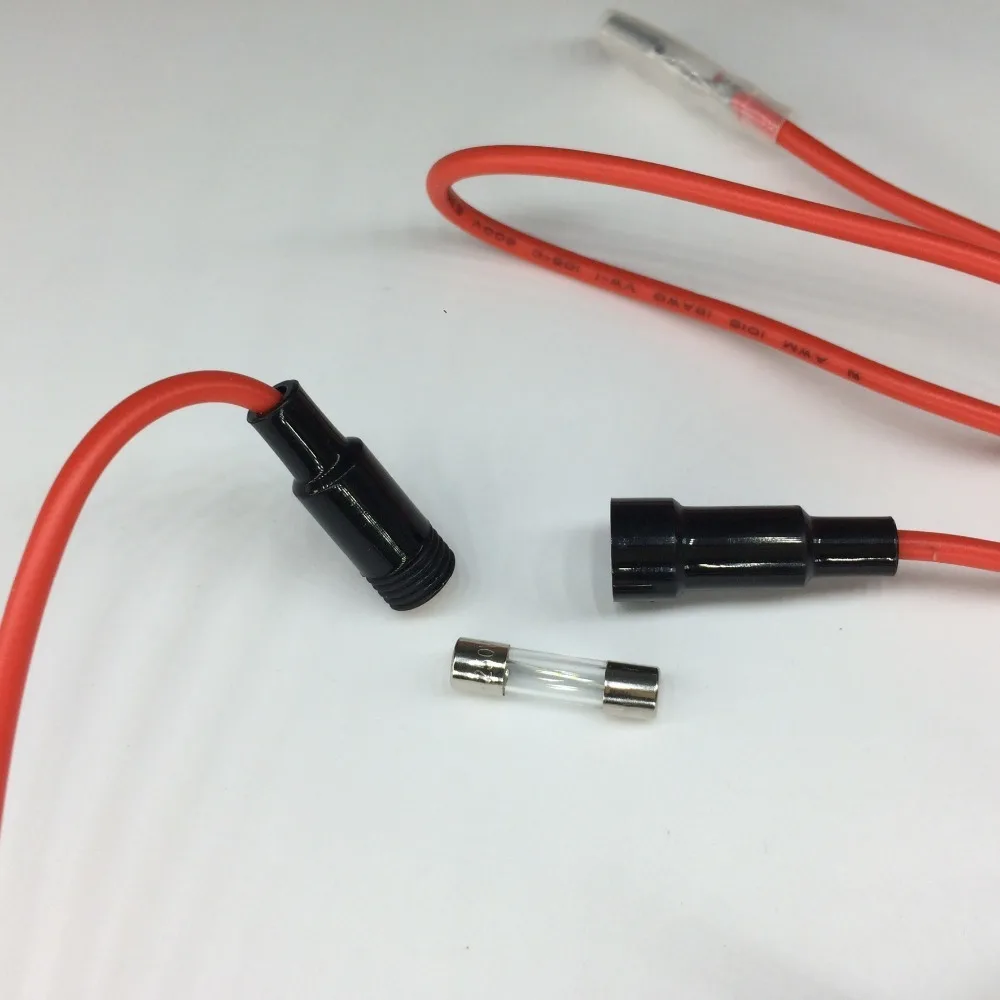 12 V-24 V автомобиль лодка мотоцикл прикуриватель Зарядное устройство со штепсельной вилкой 60 см кабель 10A держатель предохранителя плавкий предохранитель трубки разъем провода