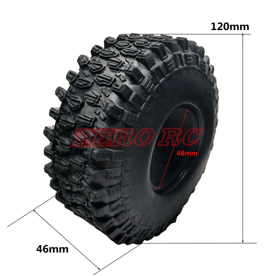 Новинка 4 шт. мягкие шины для гусеничных дорожек 1 9 дюйма 120 мм TRAXXAS TRX RC4WD D90 SCX10 CC01 Jeep
