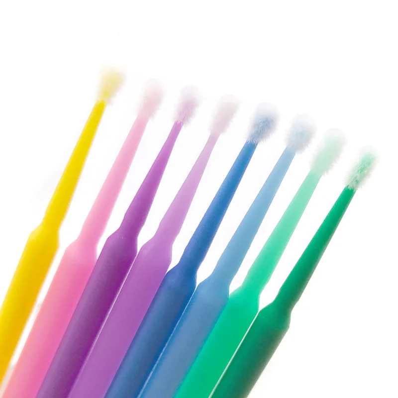 100 PCS Disposable Makeups False Eyelashes Mini Individual lashes Applicators Mascara Brush False Eyelash Extensions Cotton Swab