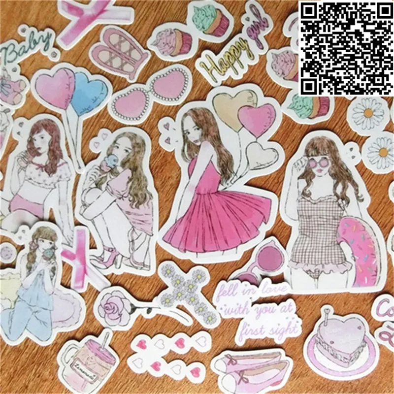 38 шт./лот смешанные наклейки для молодых девушек детей скейтборд ноутбук багаж