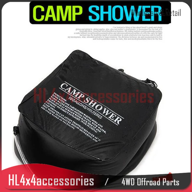 Сумка для душа на солнечной батарее 40л мойка кемпинга с подогревом дорожная