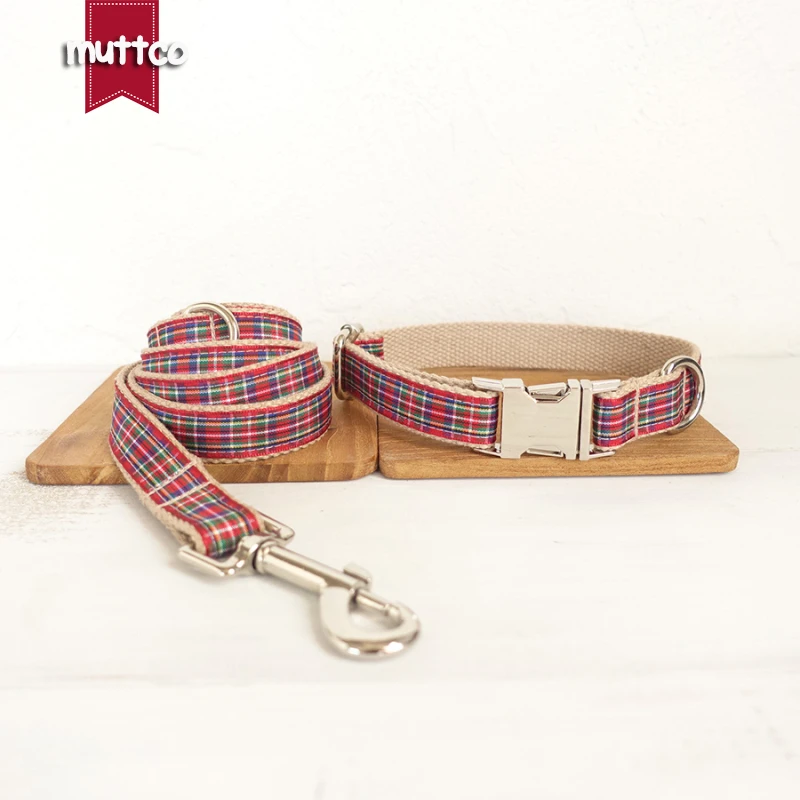 Розничная продажа яркий клетчатый аксессуар MUTTCO в британском стиле шотландская