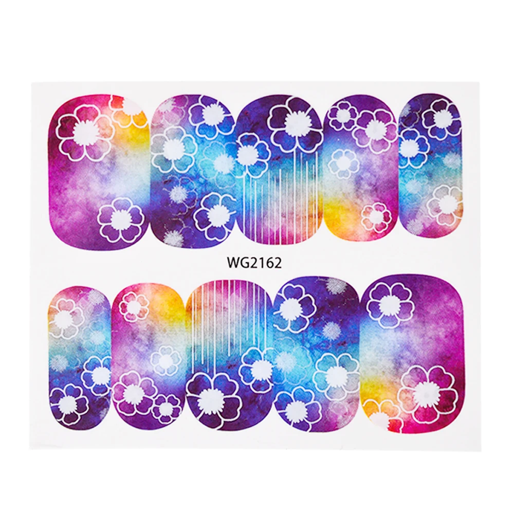 25 шт. зимние разноцветные цветы|flower nail stickers|nail stickerstickers water |