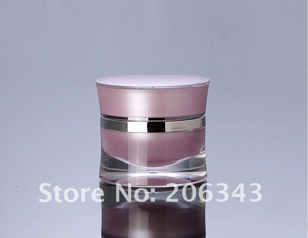 30 г розовая акриловая бутылка для крема косметический контейнер банка