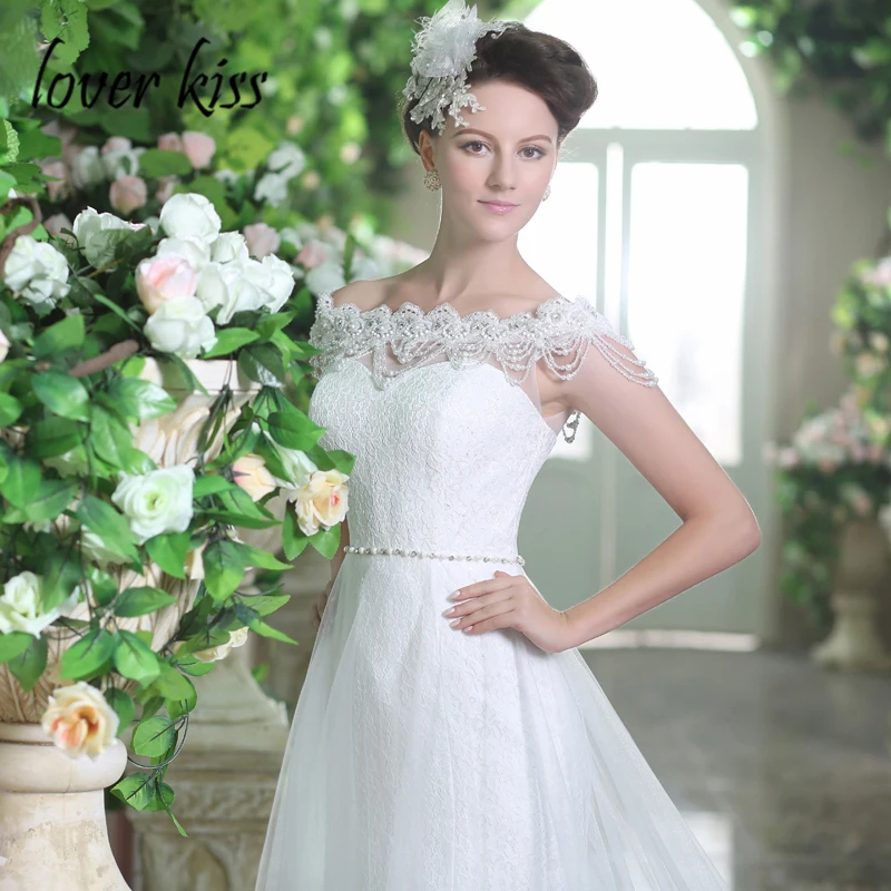Любовник Поцелуй Vestido De Noiva 2021 блеск с украшением в виде кристаллов круглый вырез