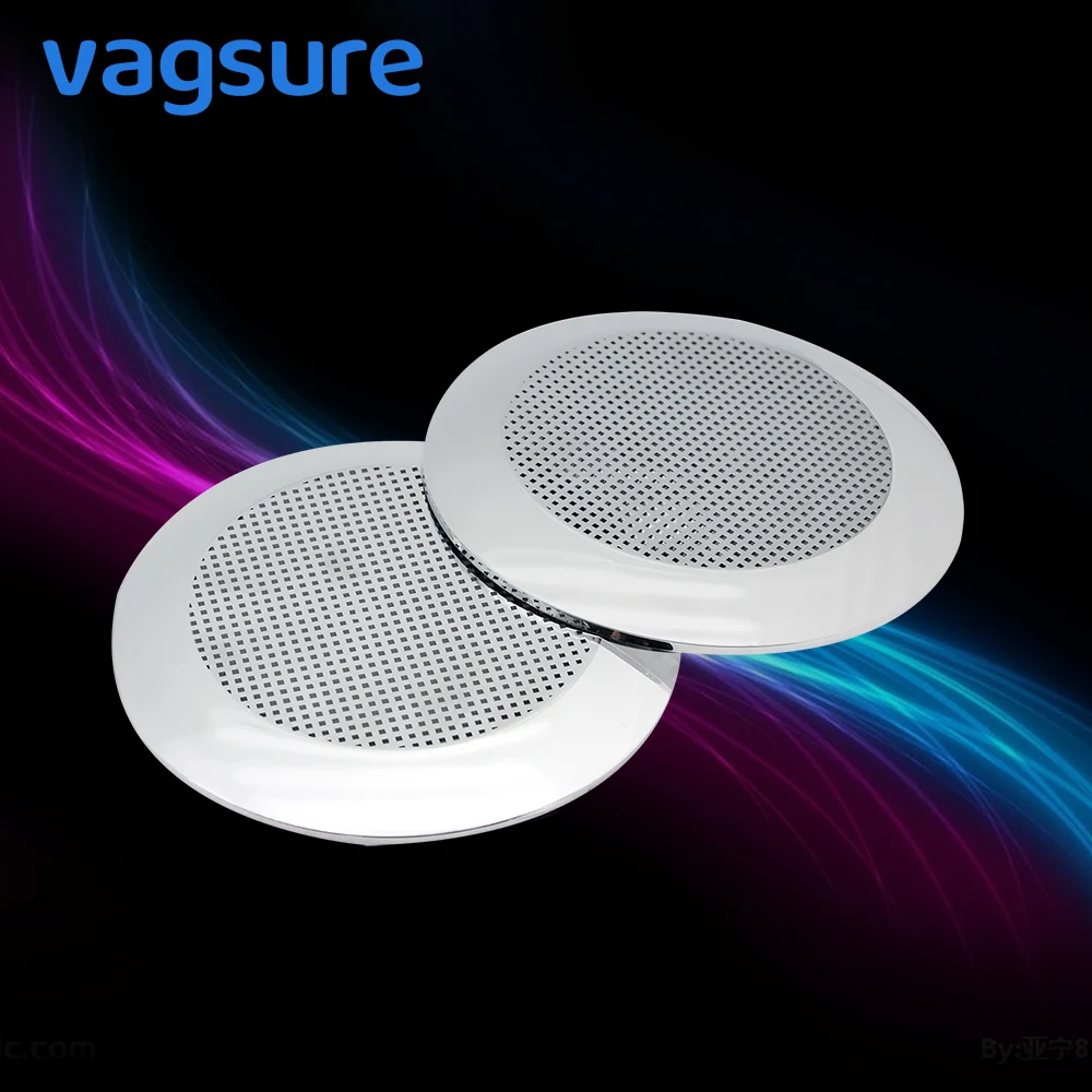 

2pcs/lot chromed shower rdaio speaker & shower exhaust fan covers cabin accessories