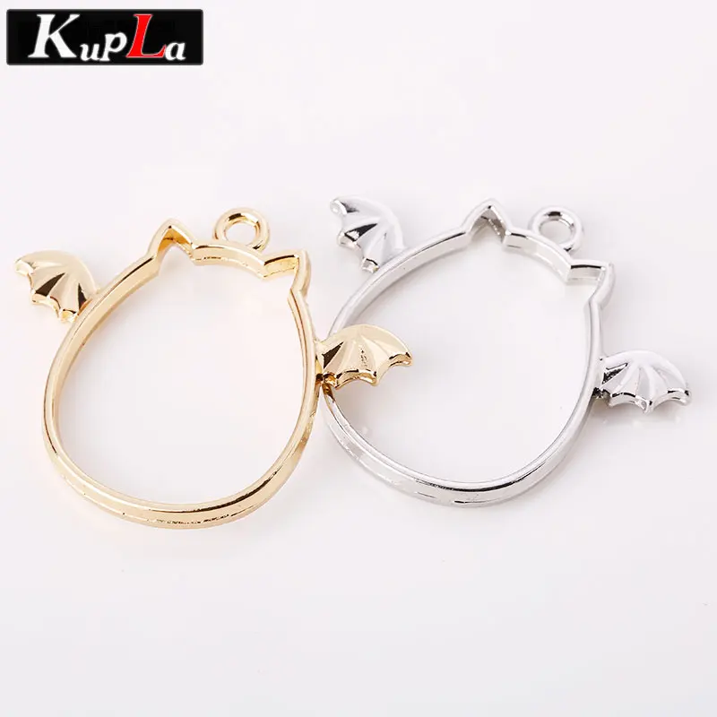Kupla металлическая Камея милые крылья кошки амулеты модные трендовые DIY