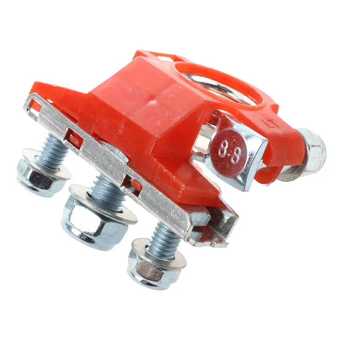 2 шт. автомобильные черные красные металлические зажимы клемм под углом 90