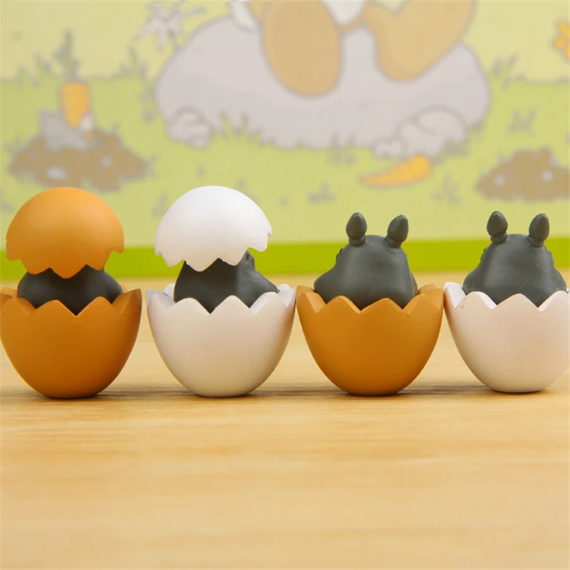 4 шт./лот Тоторо фигурку мой сосед яичной скорлупы цифры Японии аниме игрушки P