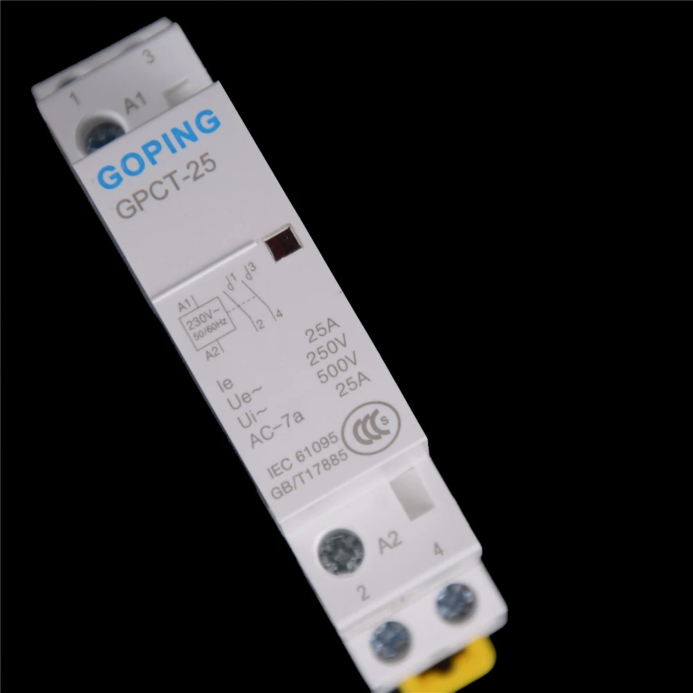1 шт. Американская классификация проводов 2р 25A 220 V/230 V 50/60HZ Din rail бытовой ac