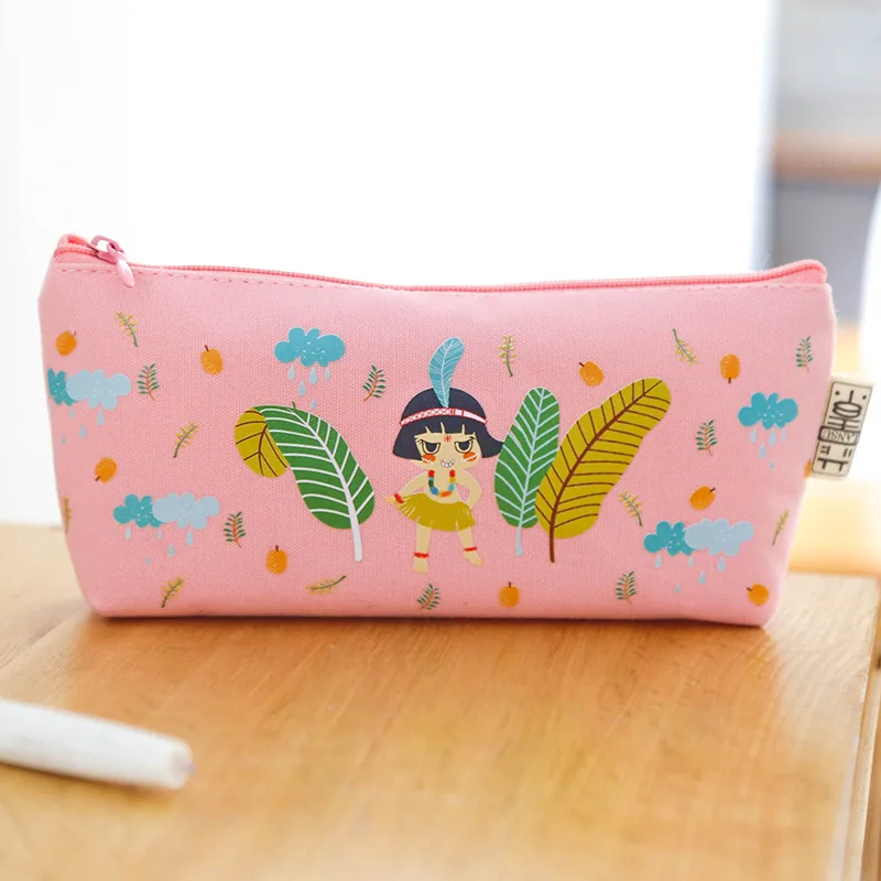 Kawaii креативный холщовый пенал Hoyden Stitch сумка для девочек милая большая коробка