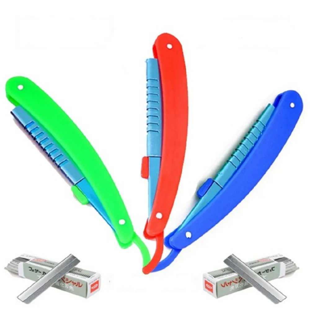 1 шт. бритва для бровей профессиональная с прямыми краями из нержавеющей стали