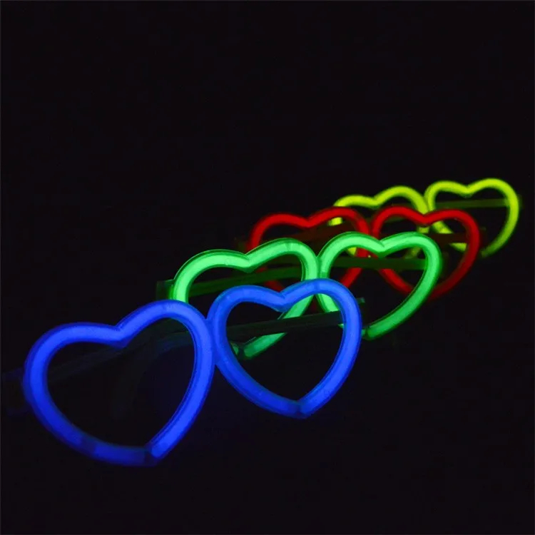 1000PCS Love Heart Shape Led Glasses Accessories Stick Frame Glow For Wedding Christmas Party Decoration | Дом и сад
