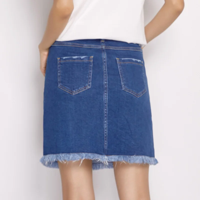 Женская короткая юбка LEIJIJEANS повседневная трапециевидная до колен со средней