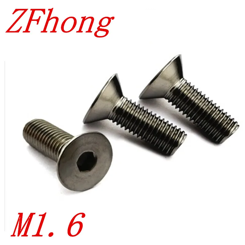 

1000pcs DIN7991 Grade 10.9 M1.6*3/4/5/6/8/10/12 hex socket countersunk head machine screw