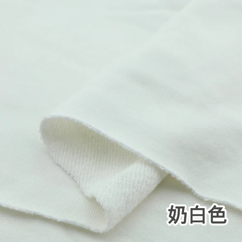 Milk white Плотная трикотажная махровая толстовка с капюшоном из хлопка, спортивная одежда - Цвет: Milk white
