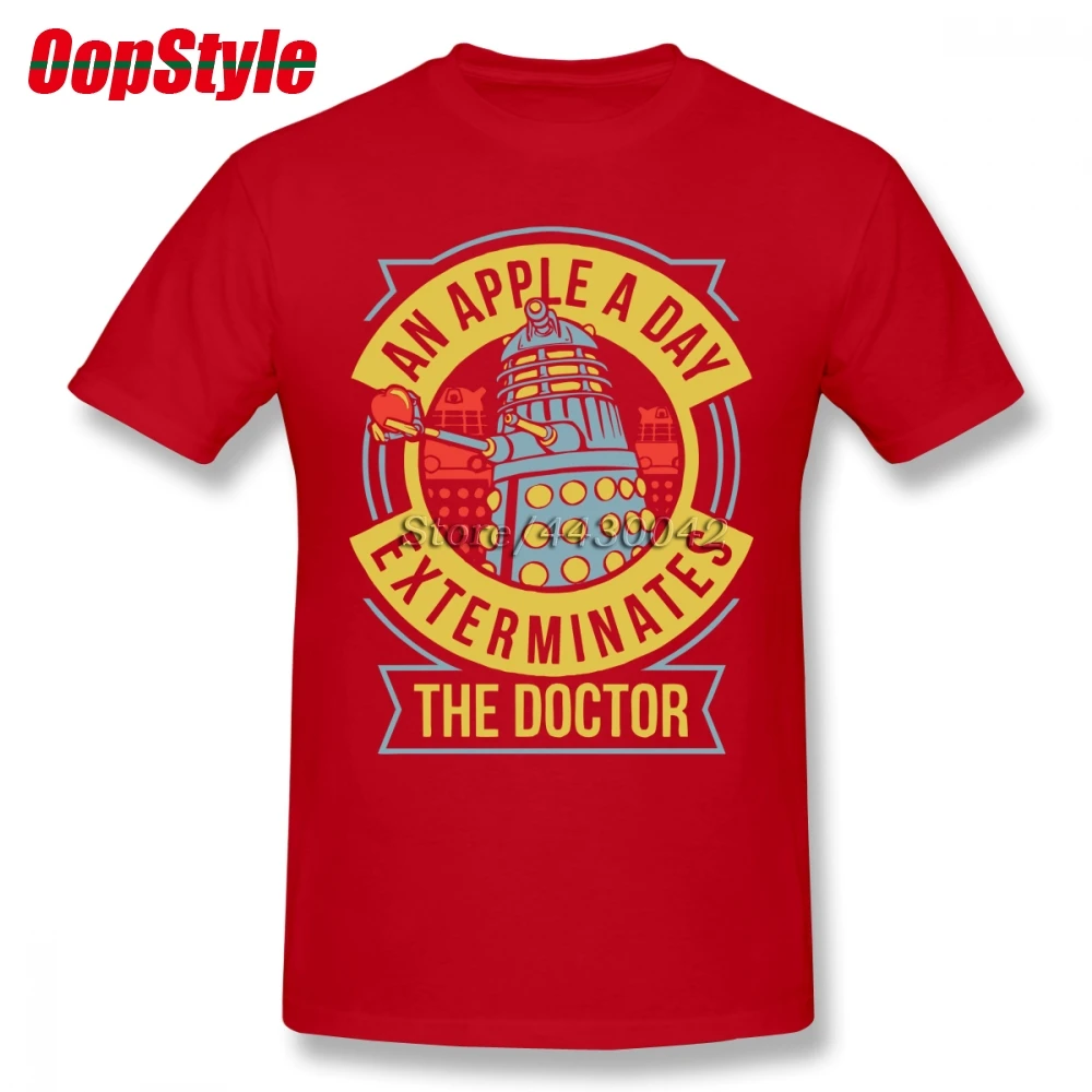 Футболка для мужчин Doctor Who Exterminates The Прямая поставка летняя хлопковая футболка с