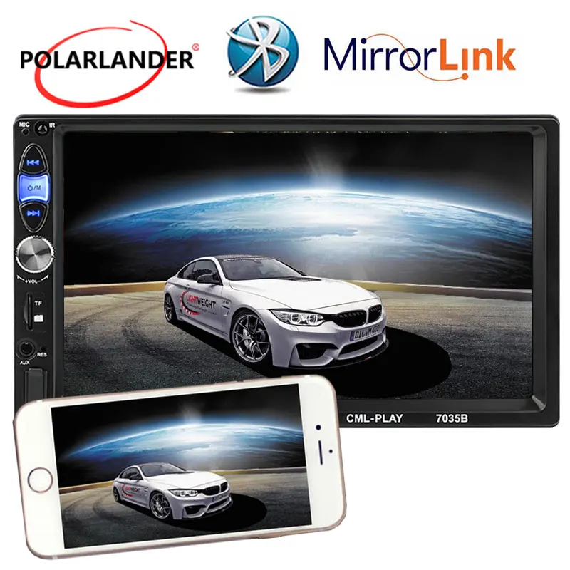 7 ''сенсорный экран многоязычный AUX USB TF 2018 новый 2 Din MP5 MP4 Bluetooth автомобильное