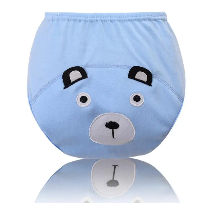 Cartoon Bear Детские хлопковые тренировочные штаны трусы детские подгузники многоразовые тканевые Подгузники моющиеся Младенцы детское нижнее белье пеленка - Цвет: Cartoon Bear