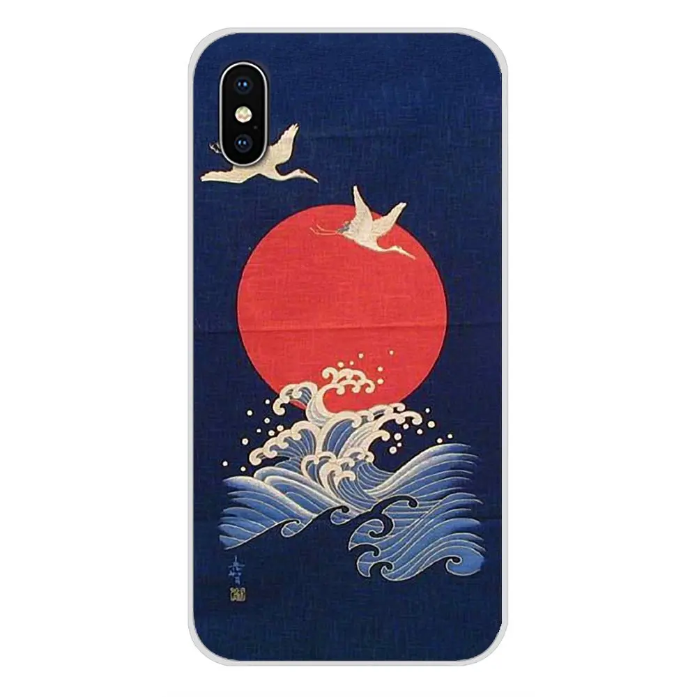 Wave Art японские зеленые аксессуары чехлы для телефонов Чехлы Samsung Galaxy J1 J2 J3 J4 J5 J6 J7 J8
