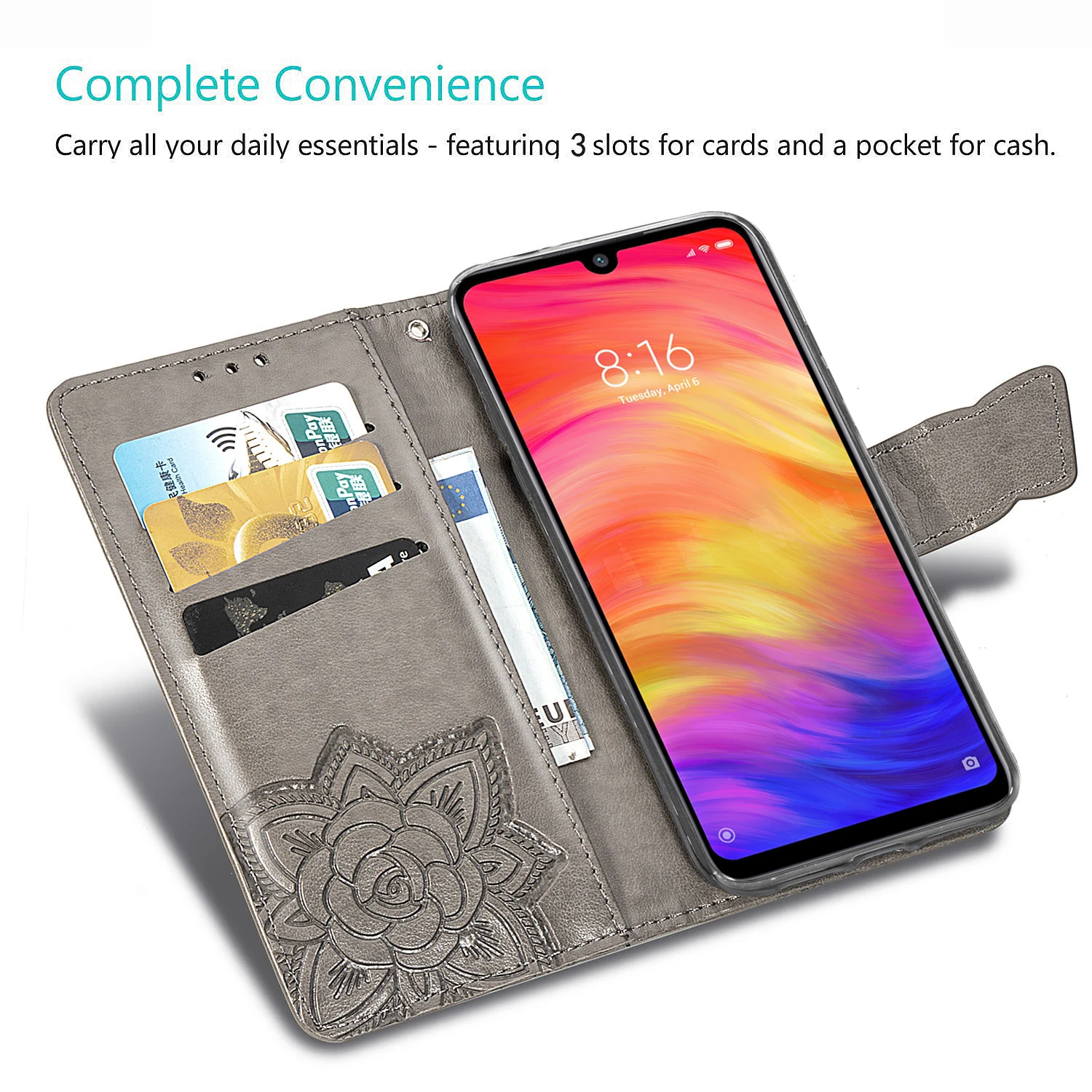 Флип-Чехлы с 3D бабочками для Xiaomi Redmi Note 7 чехол-бумажник кожаный чехол-книжка