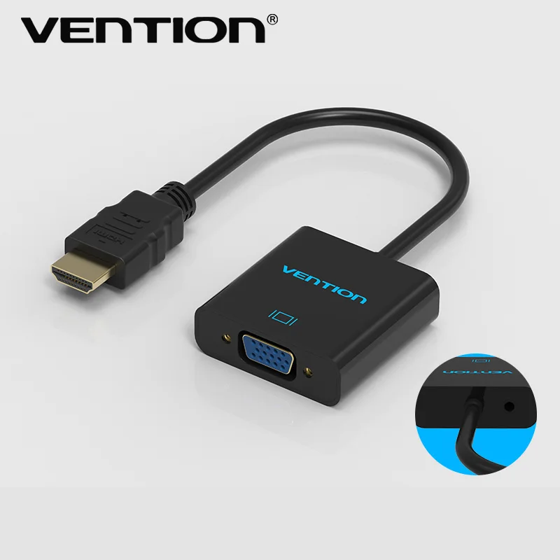 Адаптер Vention HDMI VGA цифро аналоговый аудио конвертер M/F видео кабель для Xbox 360 PS3 PS4 PC