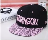 5 pcs/lot New arrival 4 colors BSX GD same paragraph snakeskin Baseball cap Hip hop hat Flat along the with free shipping|hat skull cap|hat holderhat