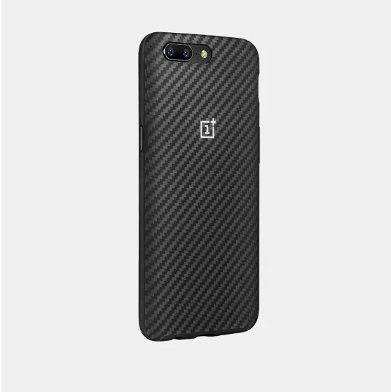 100% Оригинальный чехол Oneplus 5 /5T черная искусственная древесина карбона для five One plus